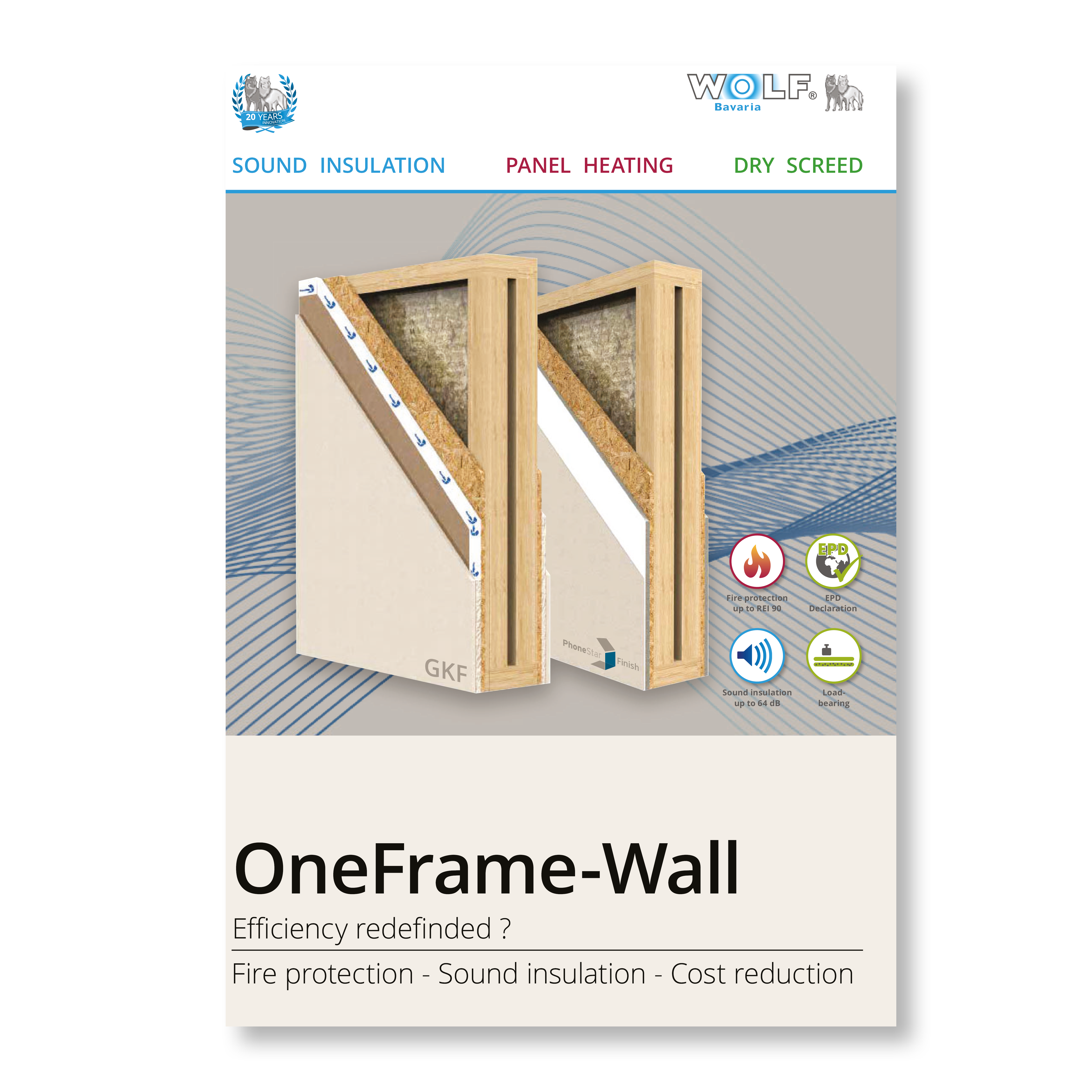 OneFrame-Wall Broschüre Englisch