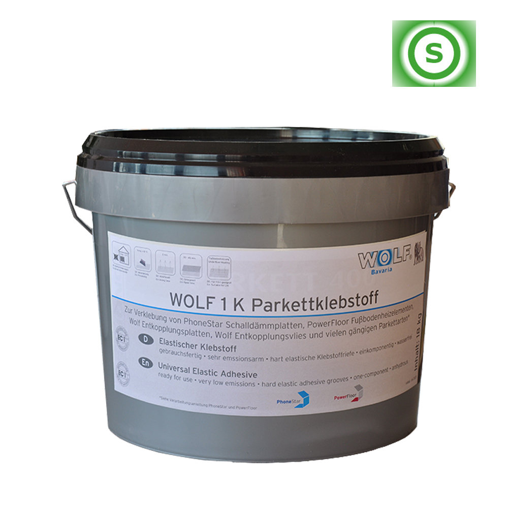 Produktabbildung Wolf K1 Parkettklebstoff im Eimer