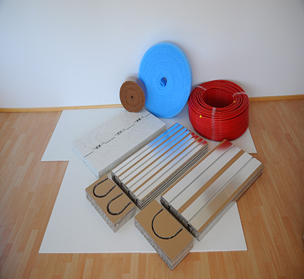 Paketbild Auswahl PowerFloor Pakete - Abbildung aller im Paket enthaltenen Produkte