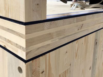 Produktbild von Wolf Bavaria Schallentkopplungsstreifen PhoneStrip – 1200 X 120 X 15 Mm – Für Trockenbau – EI90 – Schallschutz